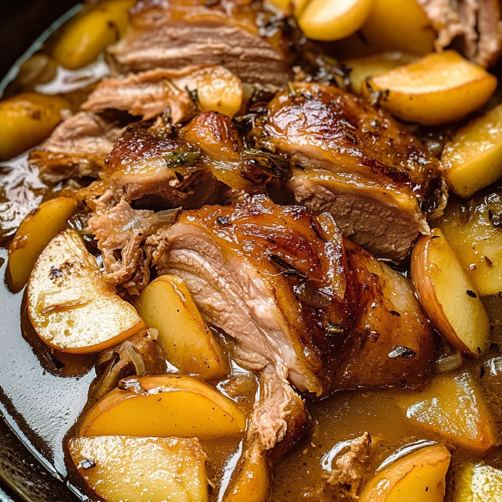 Apple Cider Braised Pork Shoulder