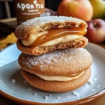 Apple Cider Whoopie Pie cookies with Caramel Filling