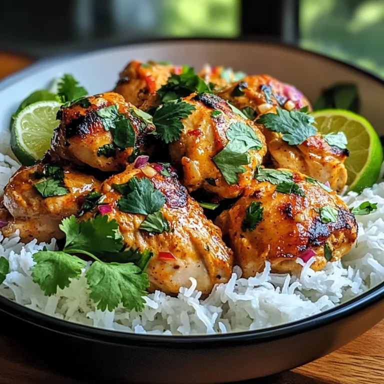 Baked Coconut Chili Chicken Thighs