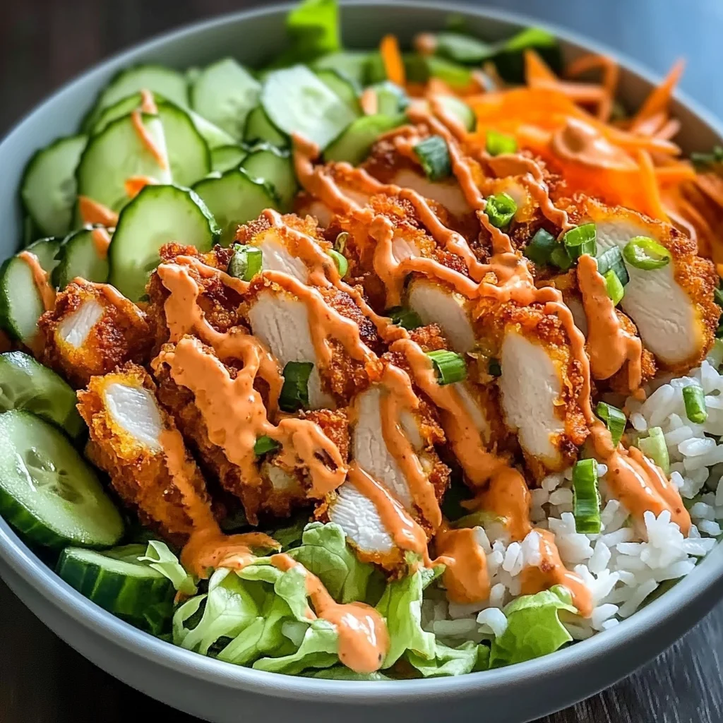 Bang Bang Chicken Rice Bowl
