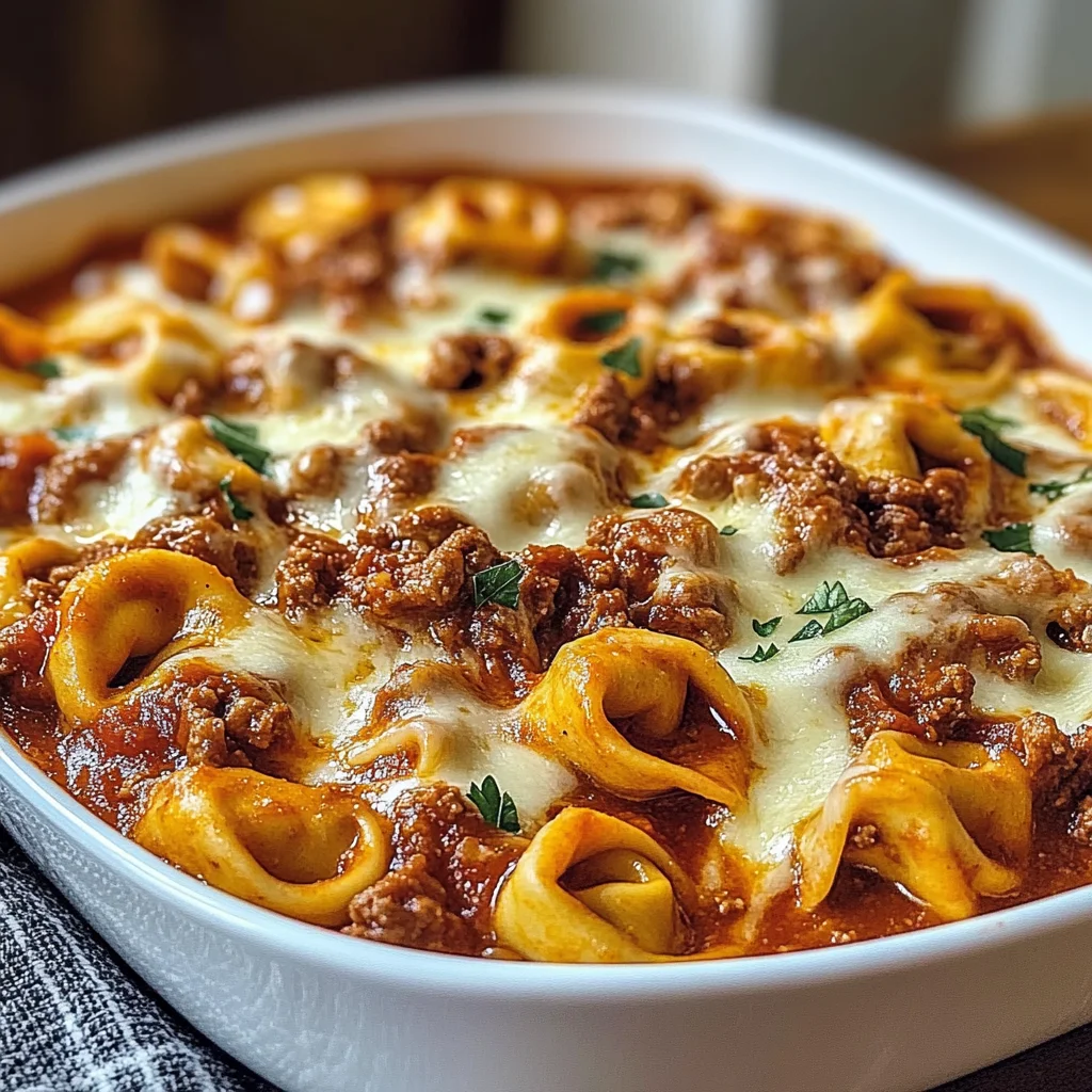 Beefy Tortellini Bake