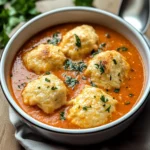 Best Tomato Soup with Cheddar Bay Dumplings