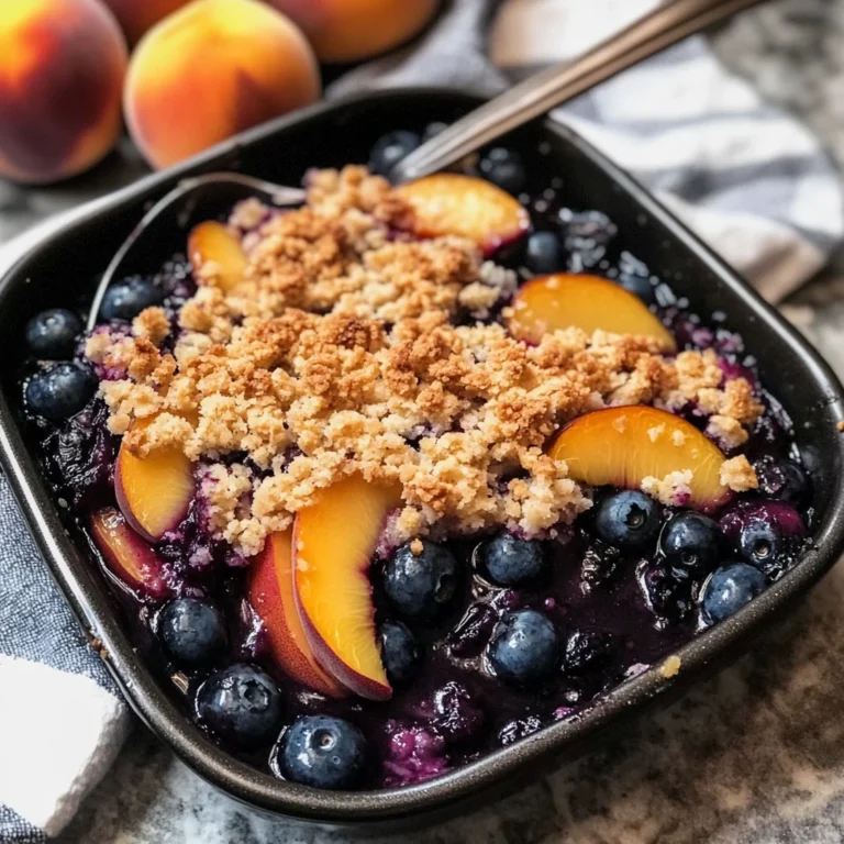 Blueberry Peach Crumble