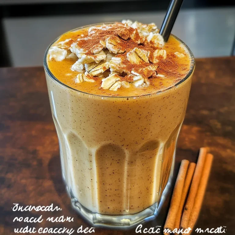 Breakfast Pumpkin Pie Smoothie