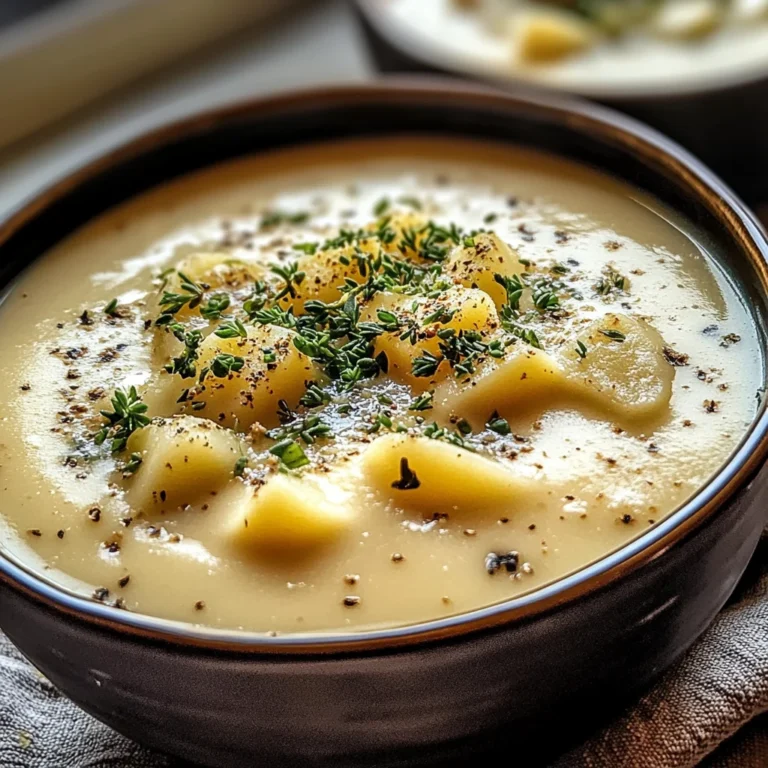 Cheddar Garlic Herb Potato Soup