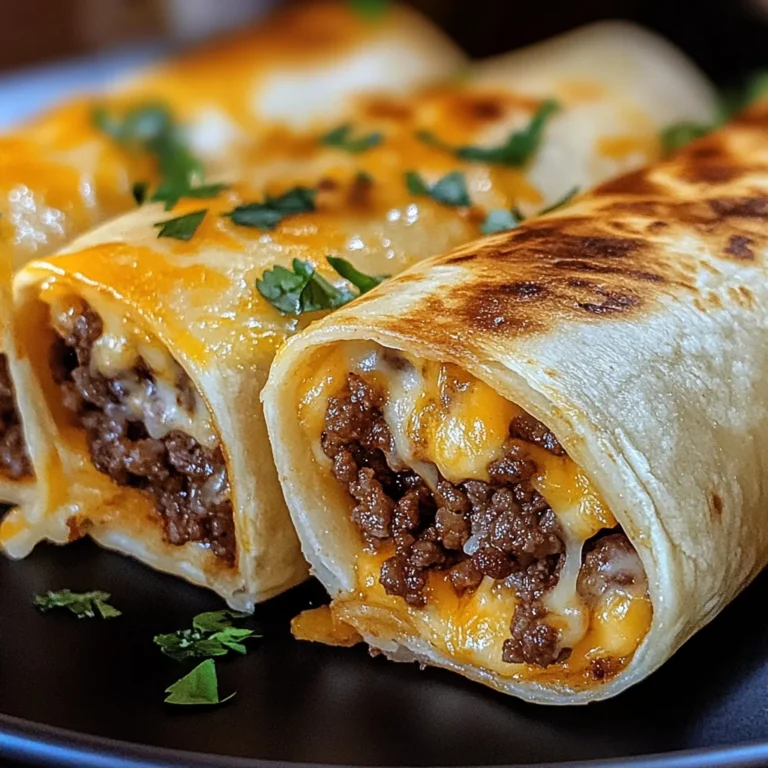Cheesy Garlic Beef Roll-Ups