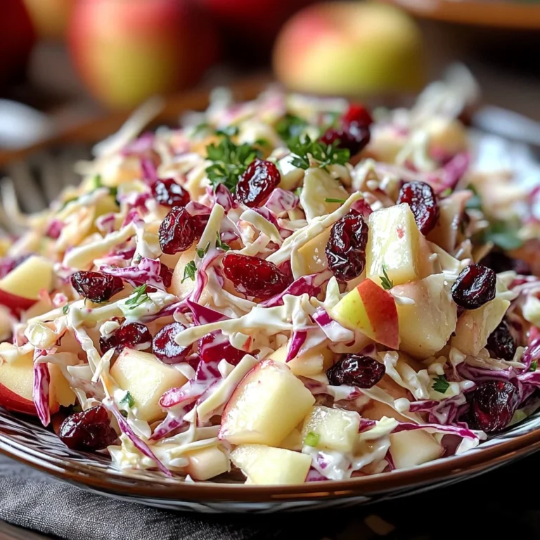 Cranberry Apple Coleslaw: A Delicious & Healthy Recipe