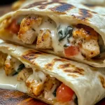 Creamy Chicken Spinach Wraps