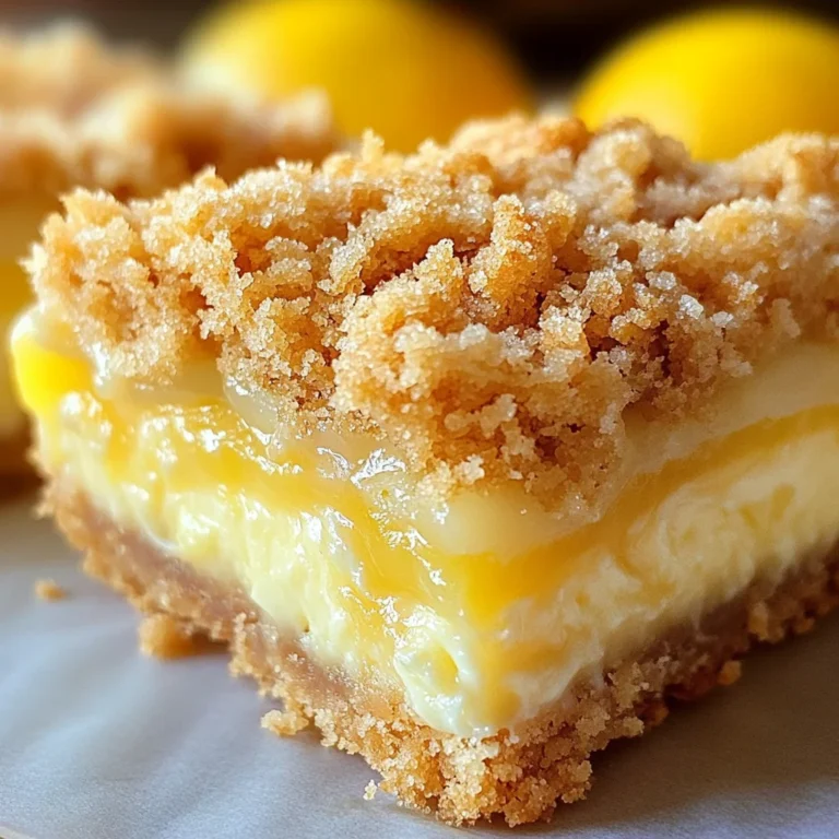 Creamy Lemon Cheesecake Crumb Bars Recipe