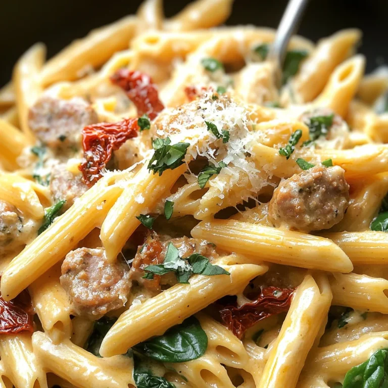 Creamy Tuscan Sausage Pasta
