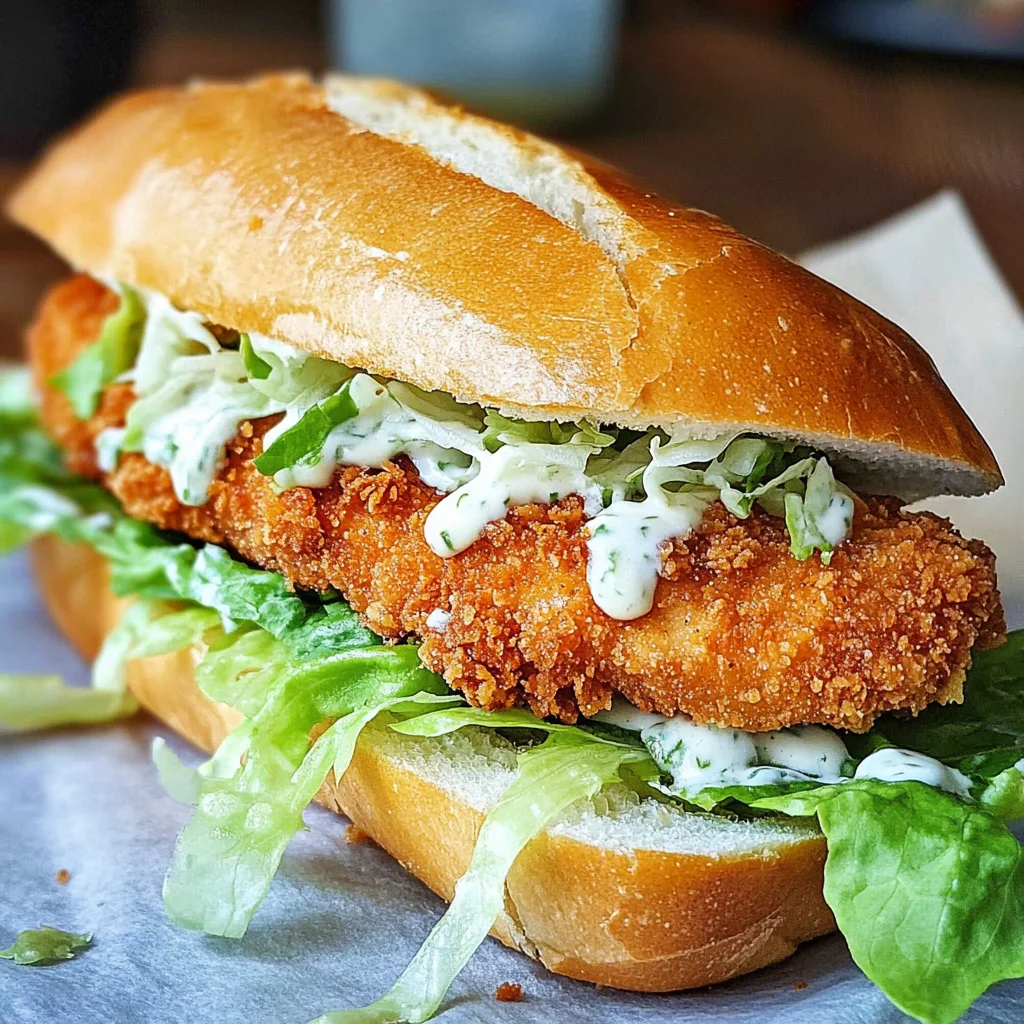 Crispy Chicken Caesar Sandwich