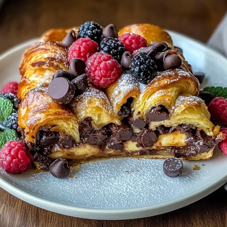 Decadent Chocolate Croissant Breakfast Bake