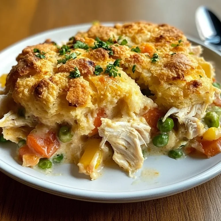 Easy Chicken Cobbler Dinner Casserole