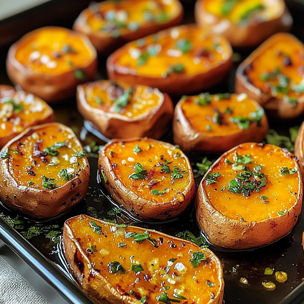 Garlic Butter Roasted Sweet Potatoes: A Delicious and Easy Recipe