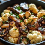 Garlic Cauliflower Mushroom Skillet: Quick & Delicious Dish