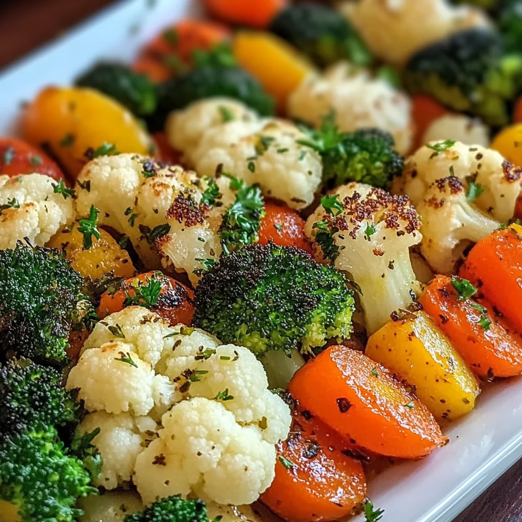 Garlic Roasted Vegetables