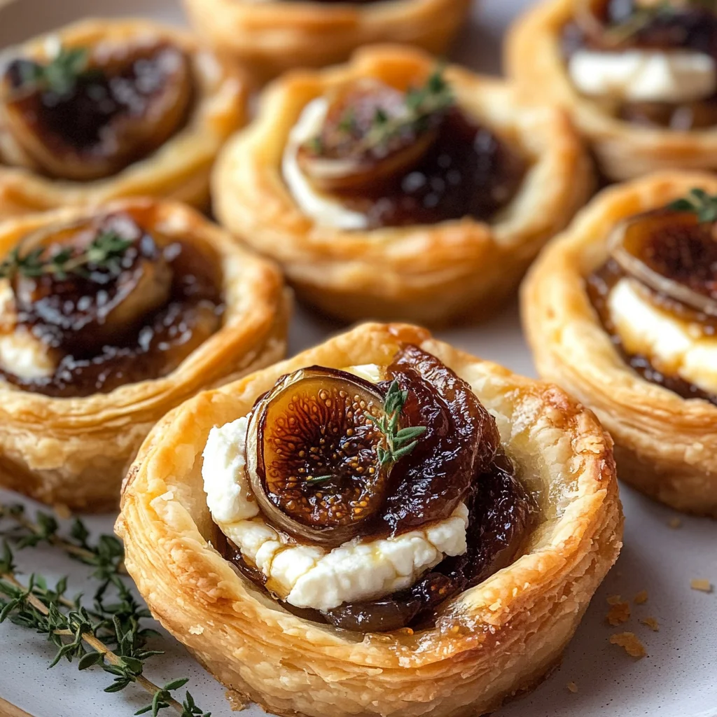 Goat Cheese and Fig Puff Pastry Tarts
