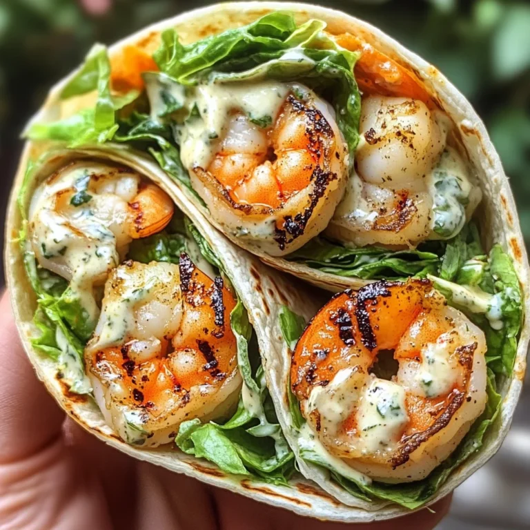 Grilled Shrimp Caesar Wraps