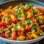 Ground Turkey and Bell Pepper Skillet