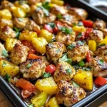 Hawaiian Chicken Sheet Pan Dinner