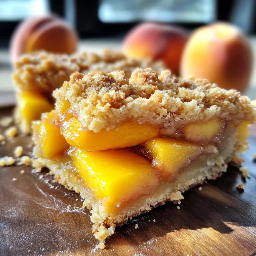 Heavenly Summer Peach Bars: A Sweet Slice of Sunshine