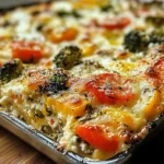 High-Protein Cottage Cheese Veggie Bake Recipe