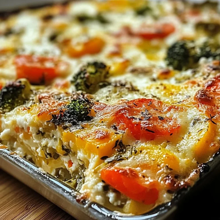 High-Protein Cottage Cheese Veggie Bake Recipe