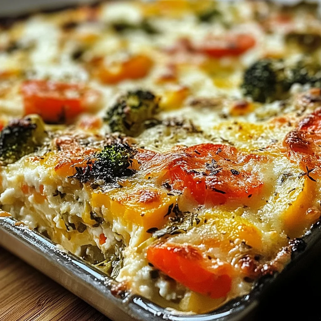 High-Protein Cottage Cheese Veggie Bake Recipe