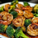 Honey Garlic Shrimp Roasted Broccoli