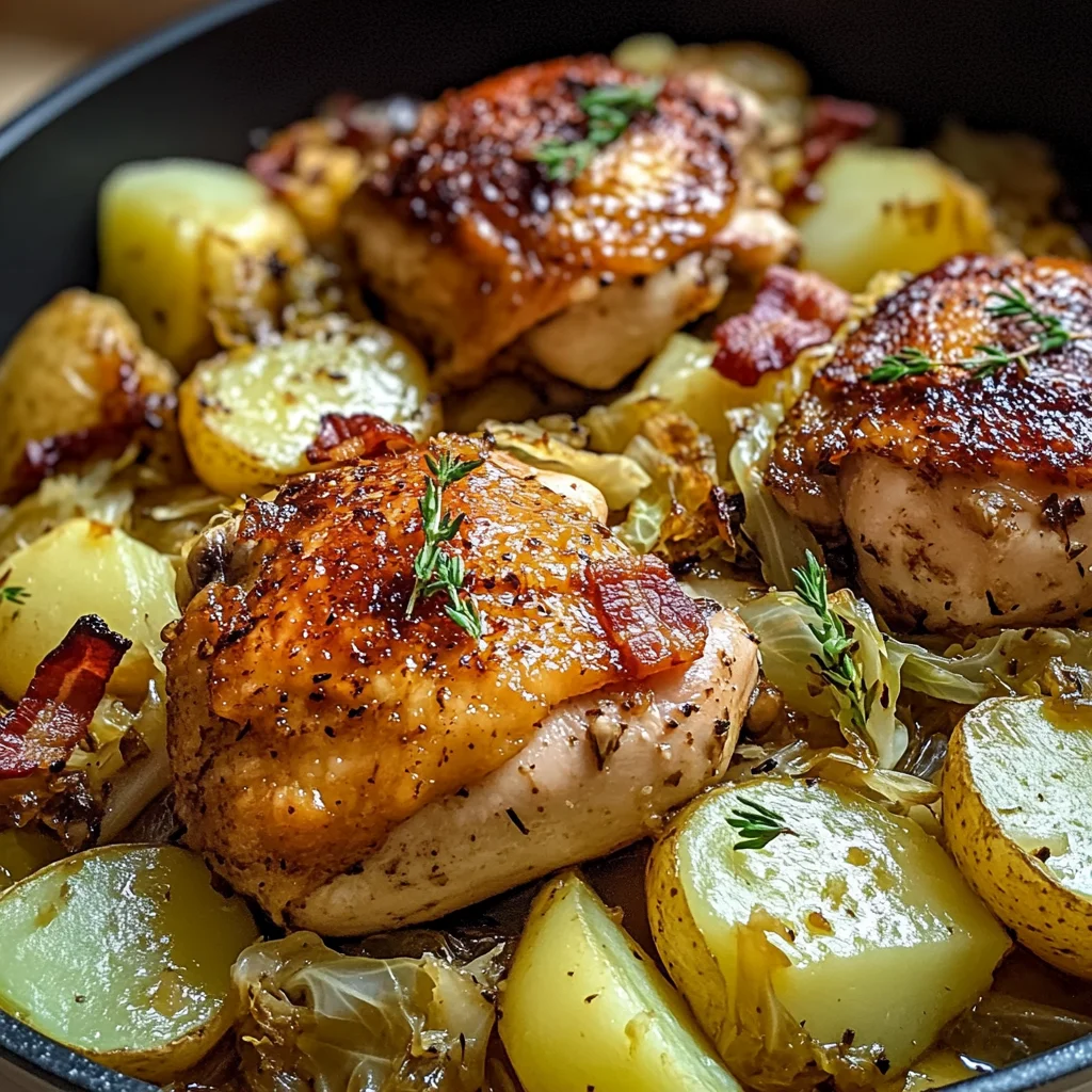 Irish Chicken with Cabbage and Potatoes