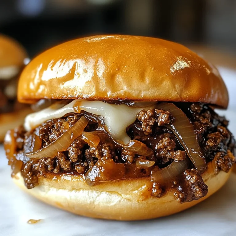 Irresistible French Onion Beef Sloppy Joes