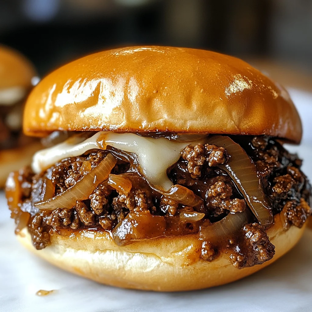 Irresistible French Onion Beef Sloppy Joes