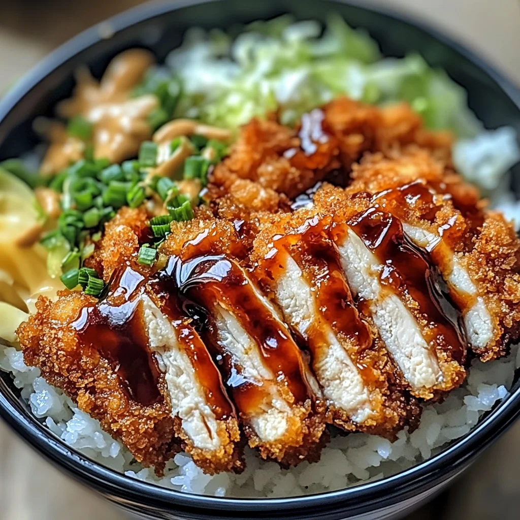 Japanese Katsu Bowls with Tonkatsu Sauce