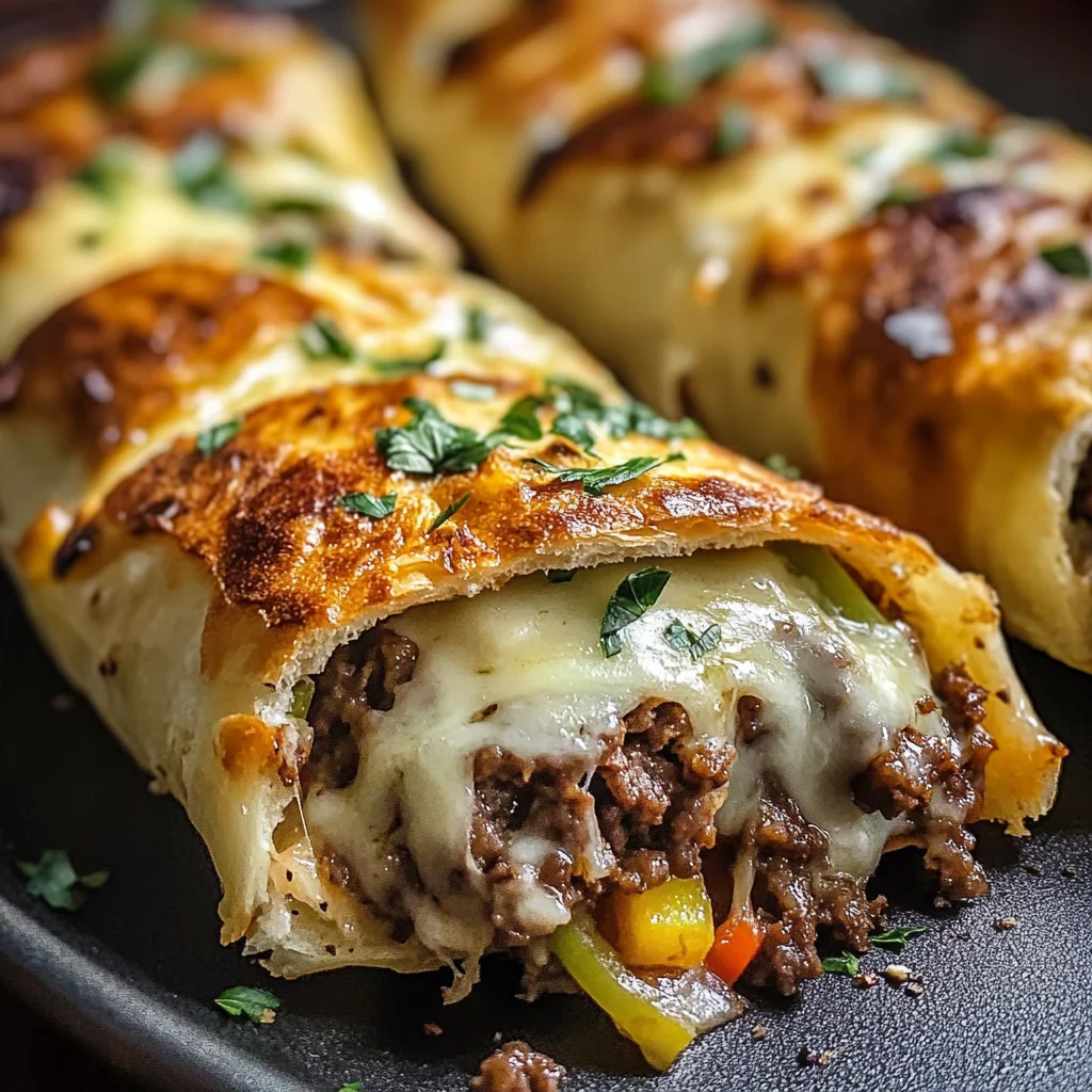 Keto Philly Cheesesteak Rolls