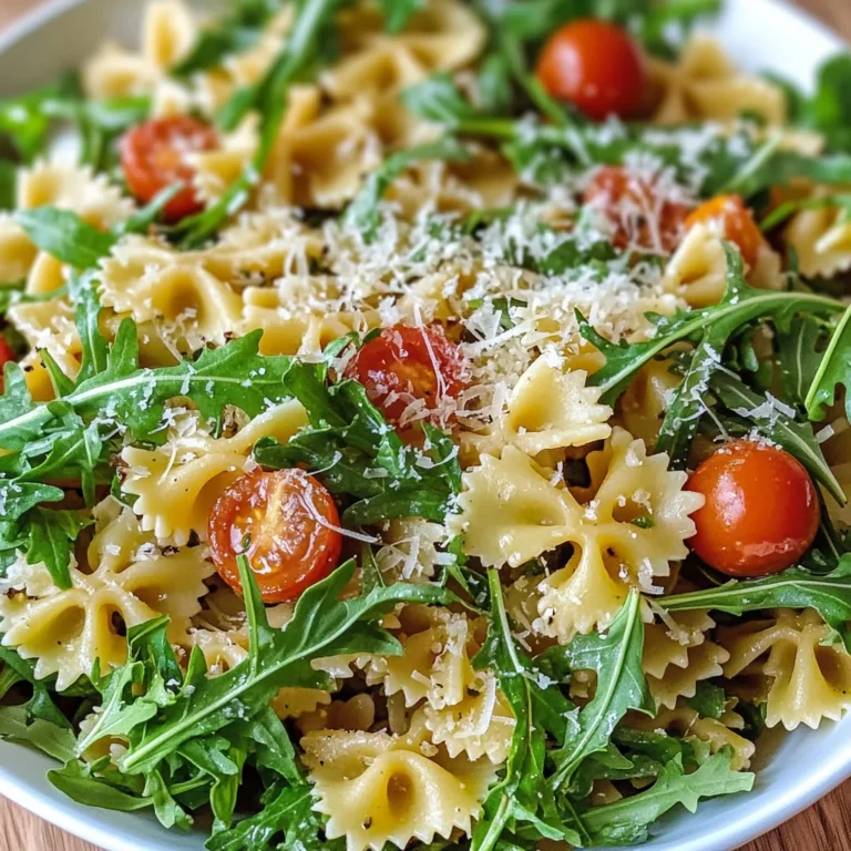 Lemon Arugula Pasta Salad