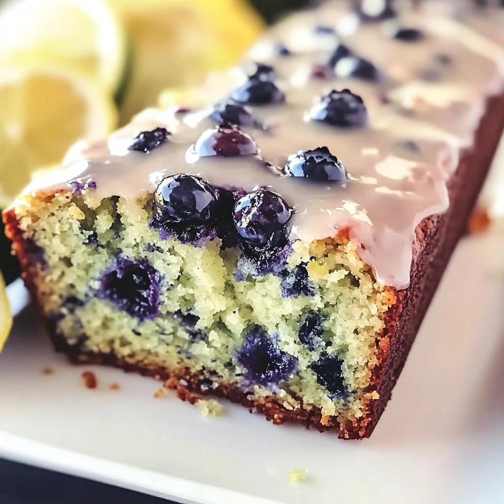 Moist Blueberry Zucchini Bread with a Lemon Glaze - Alrightwithme