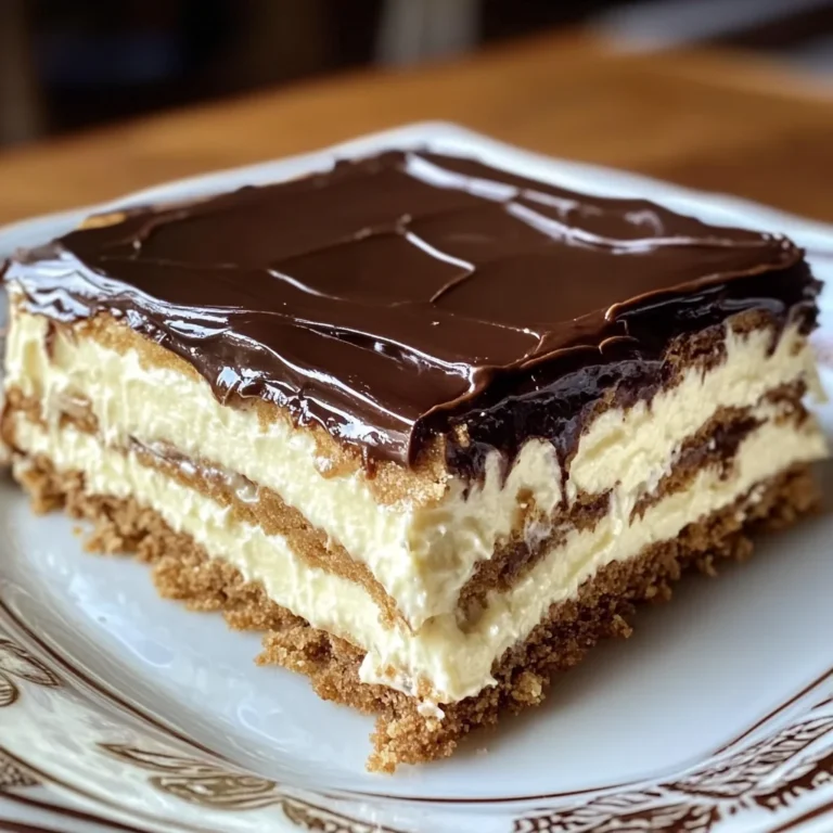 No-Bake Eclair Cake