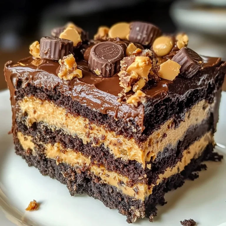 Reese’s Peanut Butter Earthquake Cake