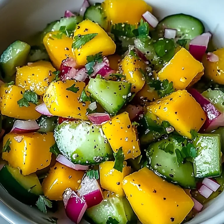 Refreshing Mango Cucumber Salad