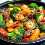 STEAK AND SHRIMP STIR FRY