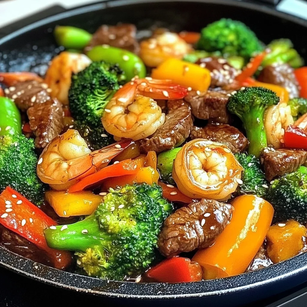 STEAK AND SHRIMP STIR FRY