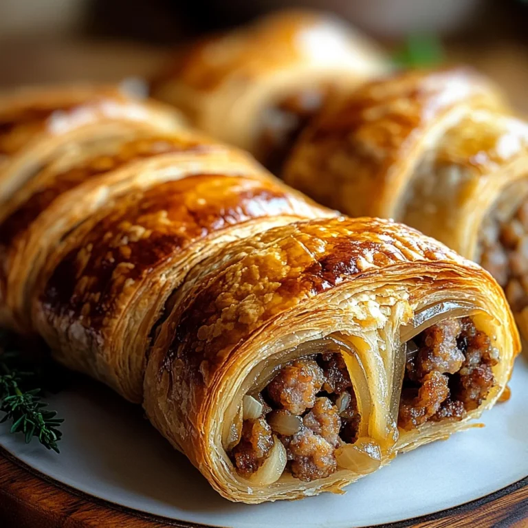 Savory French Onion Sausage Rolls
