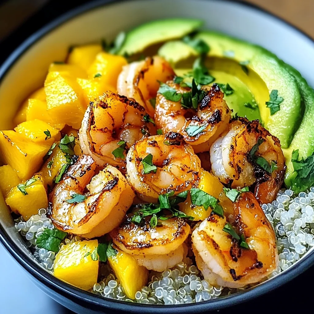 Shrimp Avocado Mango Bowls