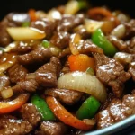 Sizzling Chinese Pepper Steak with Onions
