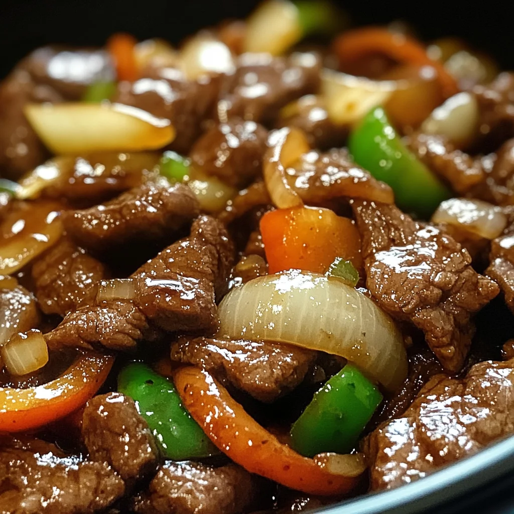 Sizzling Chinese Pepper Steak with Onions
