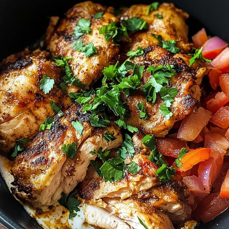 Spiced Yogurt-Marinated Chicken Thighs