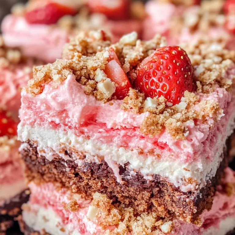 Strawberry Crunch Brownies