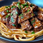Sweet and Spicy Garlic Steak Pasta