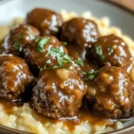 Tasty Slow Cooker Salisbury Steak Meatballs Recipe