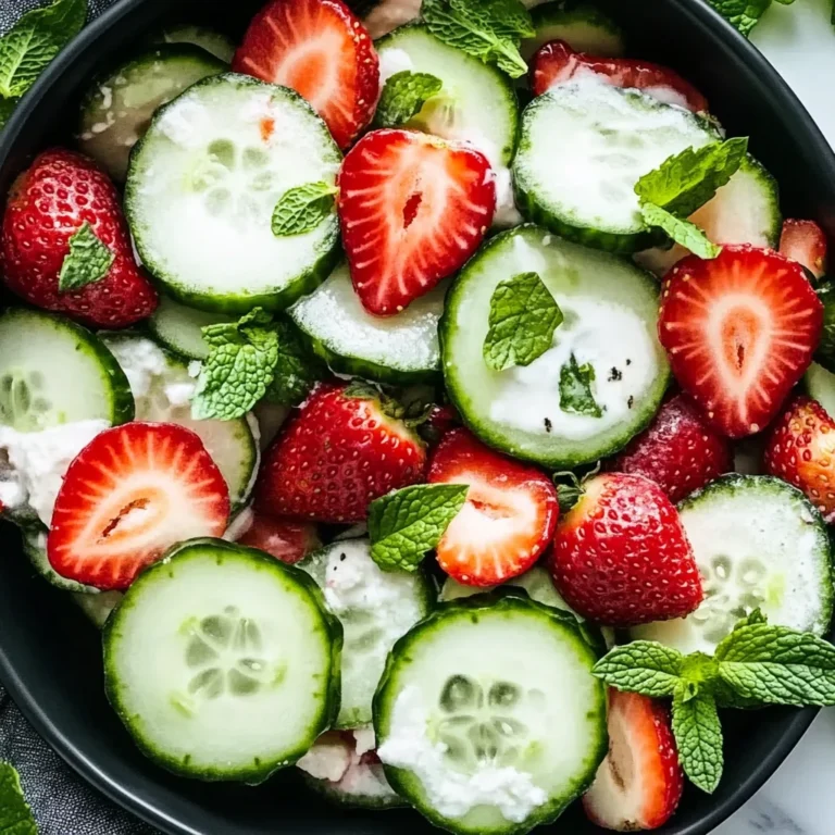 This Cucumber Strawberry Salad